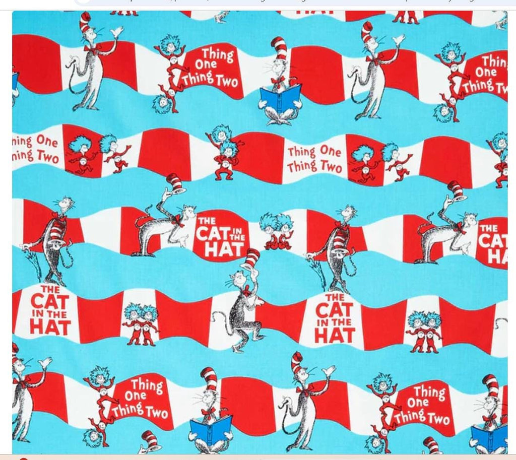 Dr. Seuss Thing One Thing Two & Cat in the Hat Yardage – Robert Kaufman