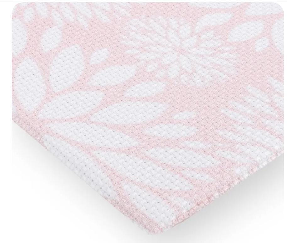 Pink Zinnia 14 Count Aida Cross Stitch Cloth: 18" x 27" Fabric Flair