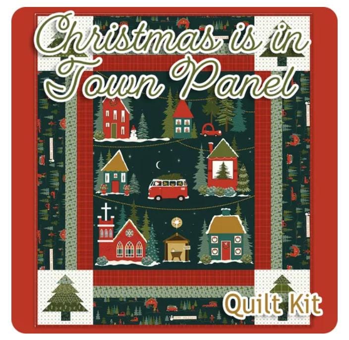 Christmas Is In Town Panel Boxed Quilt Kit - Sandy Gervais - Riley Blake Designs