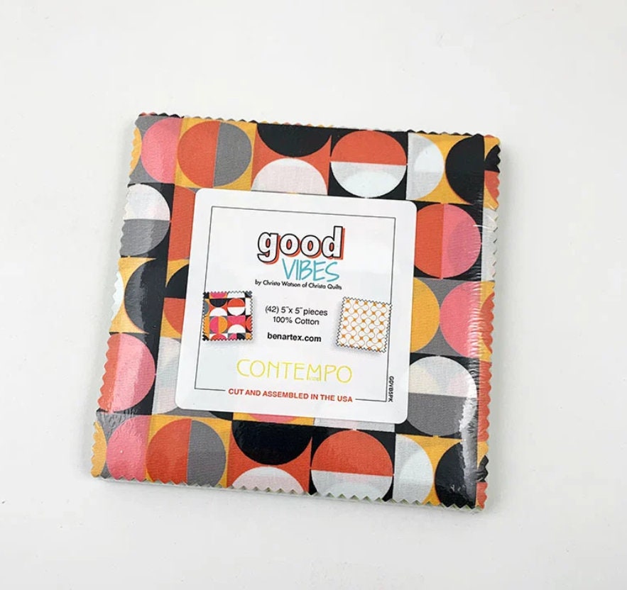 Good Vibes Charm Pack - Christa Watson - Benartex/Contempo Quilt