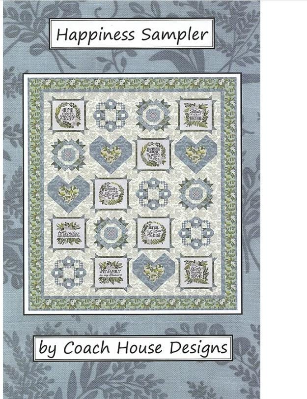 Happiness Sampler Quilt Pattern - Coach House Designs