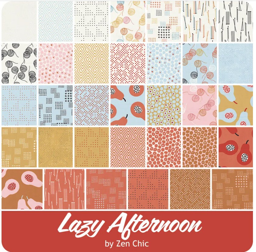 Lazy Afternoon Charm Pack - Brigitte Heitland - Zen Chic for Moda Fabrics