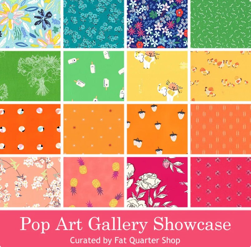 Pop Art Gallery Showcase Fat Quarter Bundle – Curated by Fat Quarter Shop