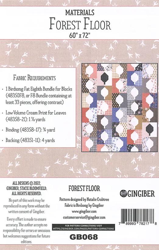 Forest Floor Quilt Pattern - Gingiber