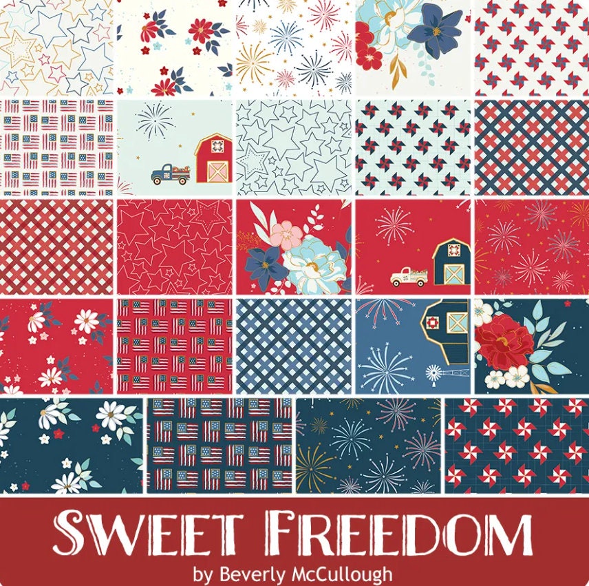 Sweet Freedom Layer Cake - Beverly McCullough - Riley Blake Designs