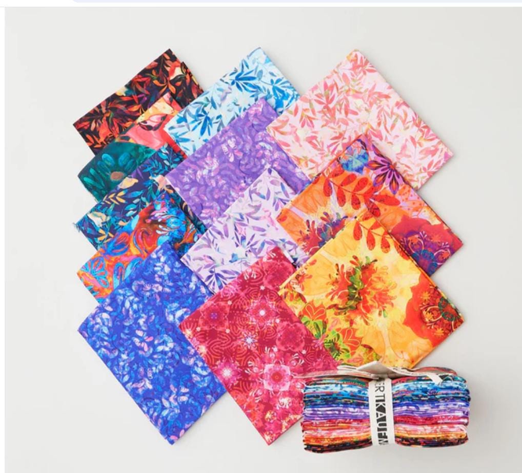 Florence Fat Quarter Bundle 12/pkg. - Christiane Marques - Robert Kaufman Fabrics