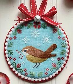 Christmas Bird Trio Cross Stitch Pattern - Misty Pursel - Luminous Fiber Arts