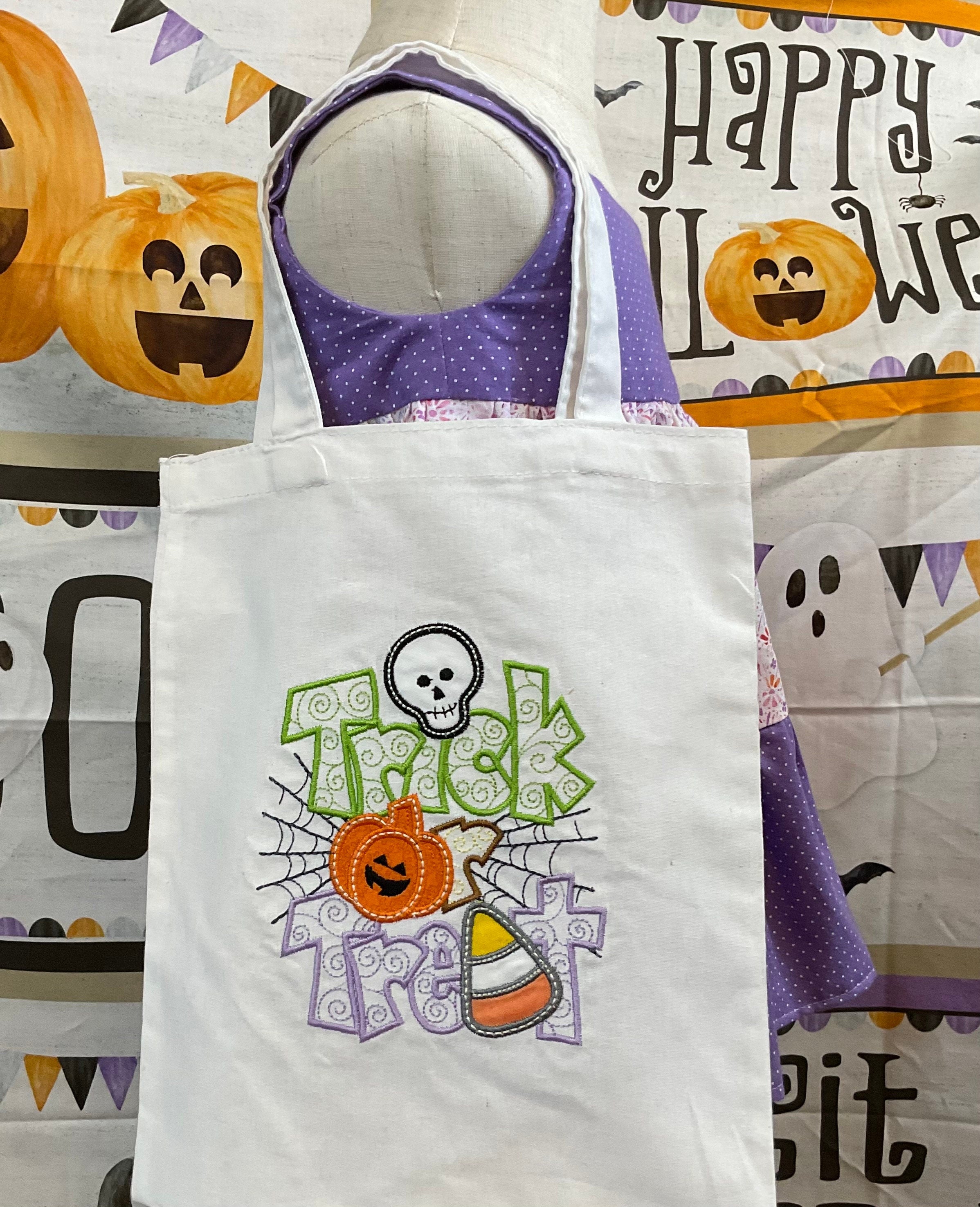 Embroidered Halloween Trick or Treat Bags/Gift Bags by Jo