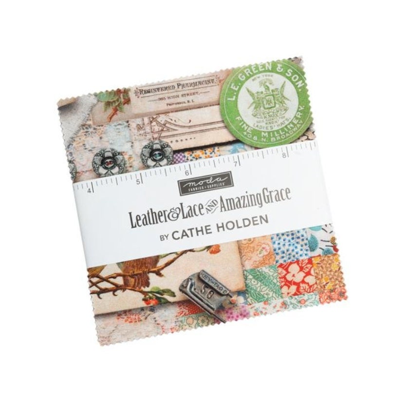 Leather & Lace and Amazing Grace Charm Pack - Cathe Holden - Moda Fabrics