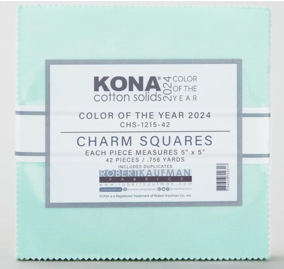 Kona 2024 Color of the Year Julep Charm Pack - Robert Kaufman Fabrics