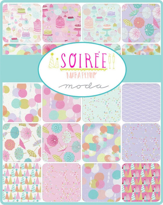 Soiree Charm Pack - Mara Penny - Moda Fabrics