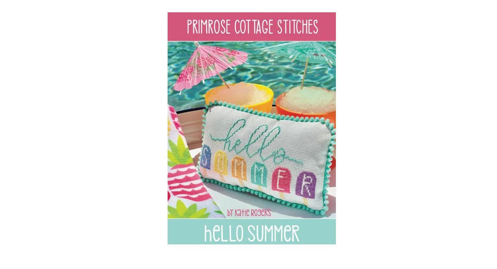 Hello Summer Cross Stitch Pattern - Primrose Cottage Stitches