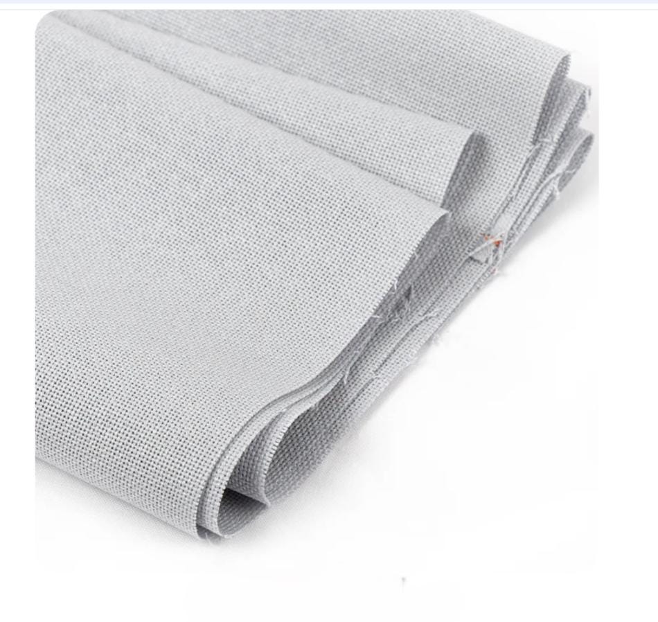 Pewter 25 Count Lugana 18" x 26" Cross Stitch Cloth - Zweigart