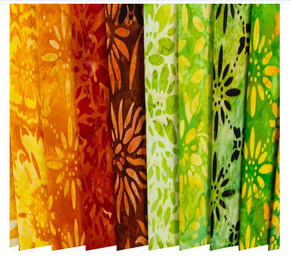 Bees and Flowers Artisan Batiks Charm Pack - Lunn Studios - Robert Kaufman Fabrics