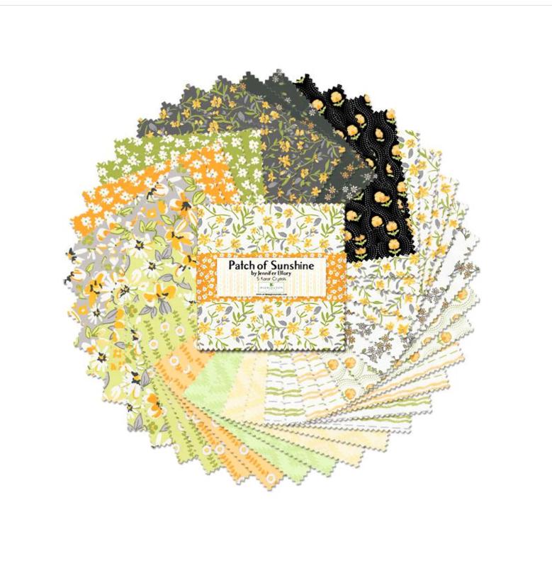 Patch of Sunshine Charm Pack 42/pkg. - Jennifer Ellory - Wilmington Prints