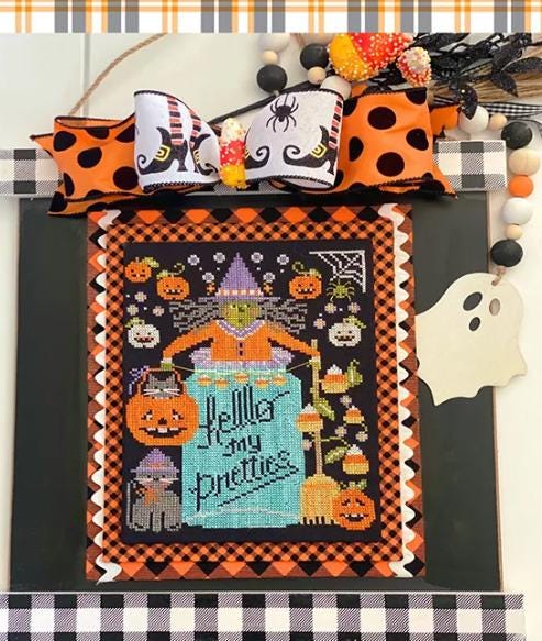 Hello My Pretties Cross Stitch Pattern - Stitching with the Housewives - All Jarred Up