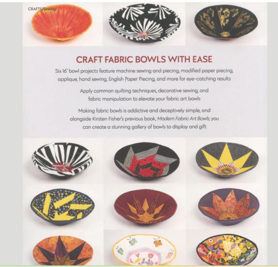 Round Fabric Art Bowls  Book - Kirsten Fisher - C&T Publishing
