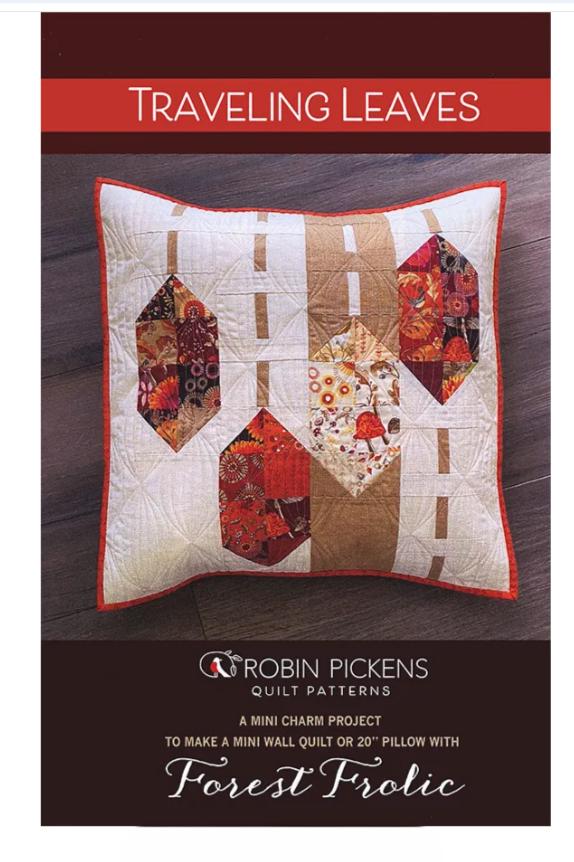Traveling Leaves Forrest Frolic Pillow Project Sheet - Robin Pickens - Moda