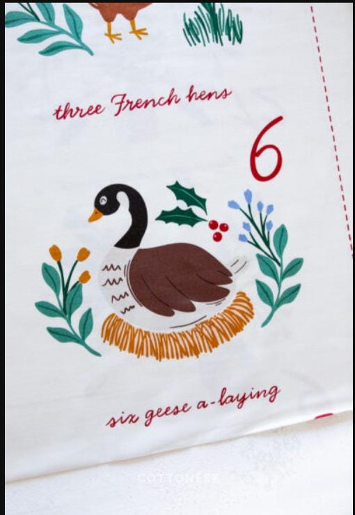 A Pear-fect Christmas Panel – Twelve Days of Christmas – Cayla Naylor for Riley Blake