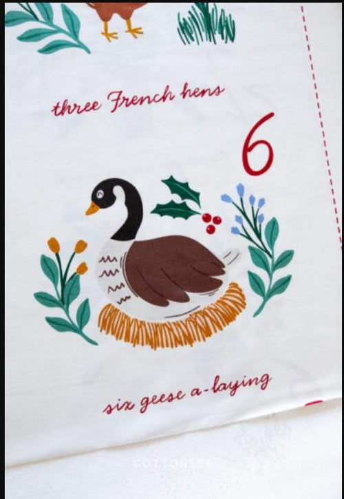 A Pear-fect Christmas Panel – Twelve Days of Christmas – Cayla Naylor for Riley Blake