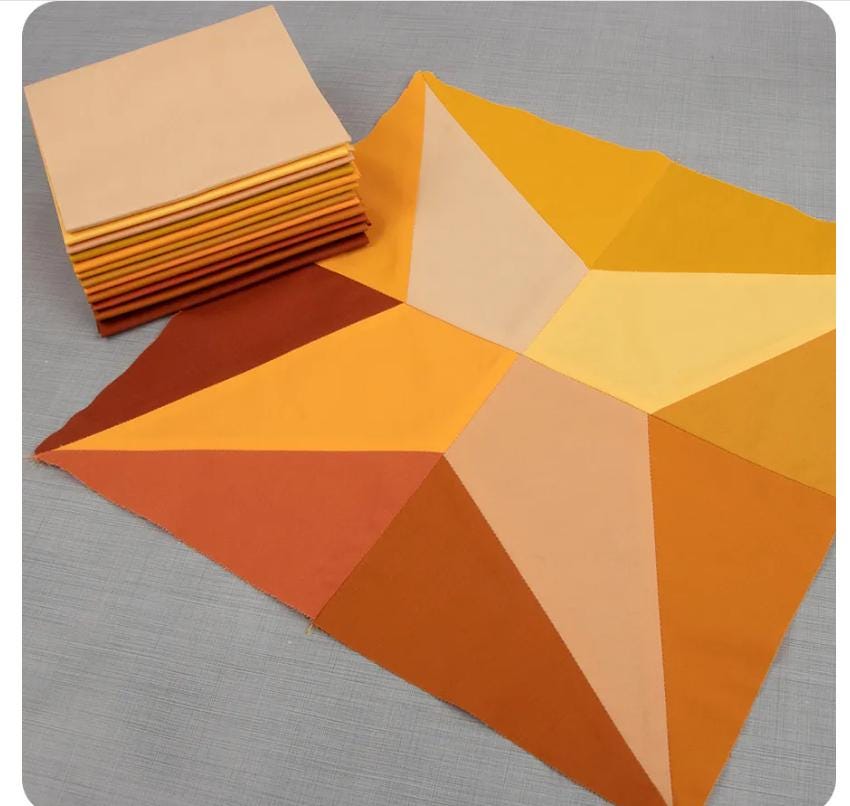 Pure Solids Golden Topaz Fat Quarter Bundle 12/pkg. - Art Gallery Fabrics
