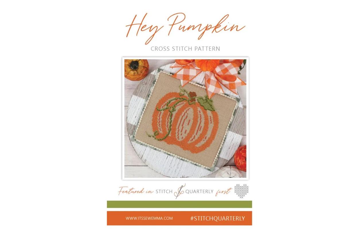 Hey Pumpkin Cross Stitch Pattern - It's Emma