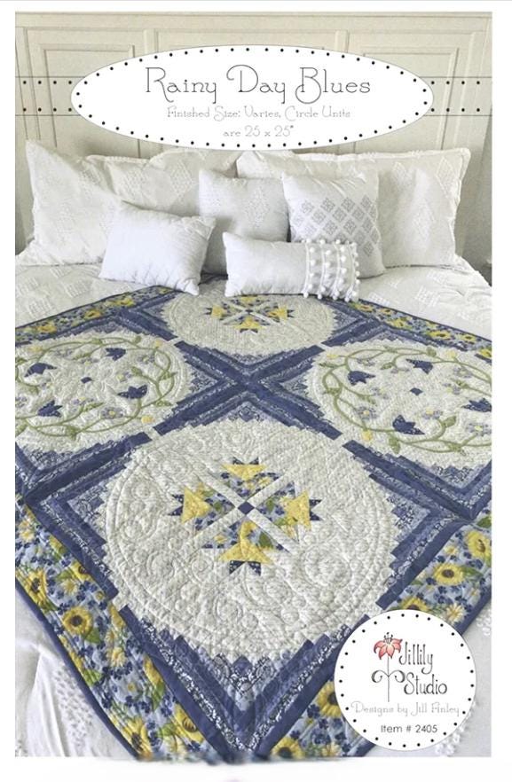 Rainy Days Blues Quilt Pattern - Jillily Studio