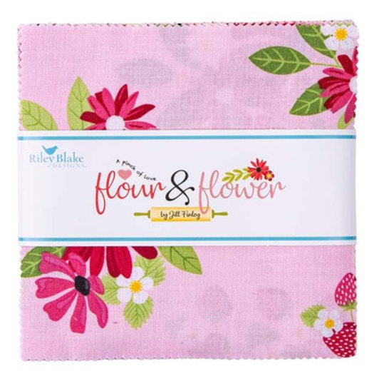 Flour & Flower Charm Pack - Jill Finley - Riley Blake Designs