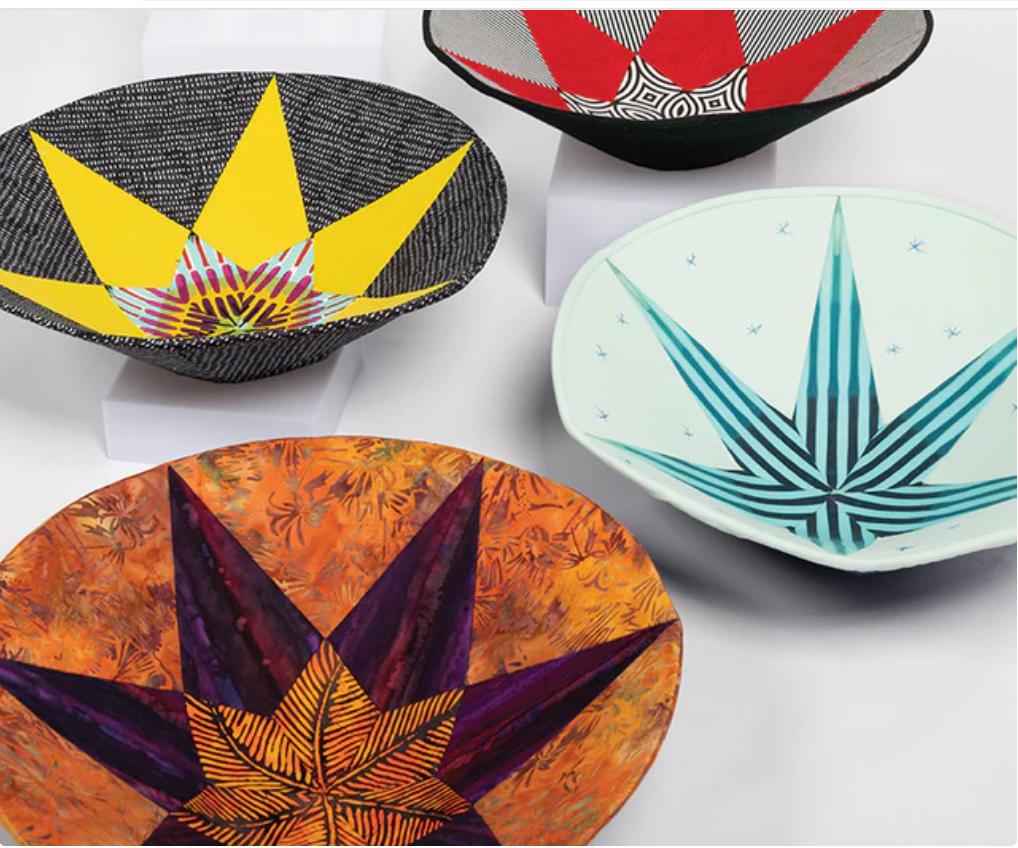 Round Fabric Art Bowls  Book - Kirsten Fisher - C&T Publishing