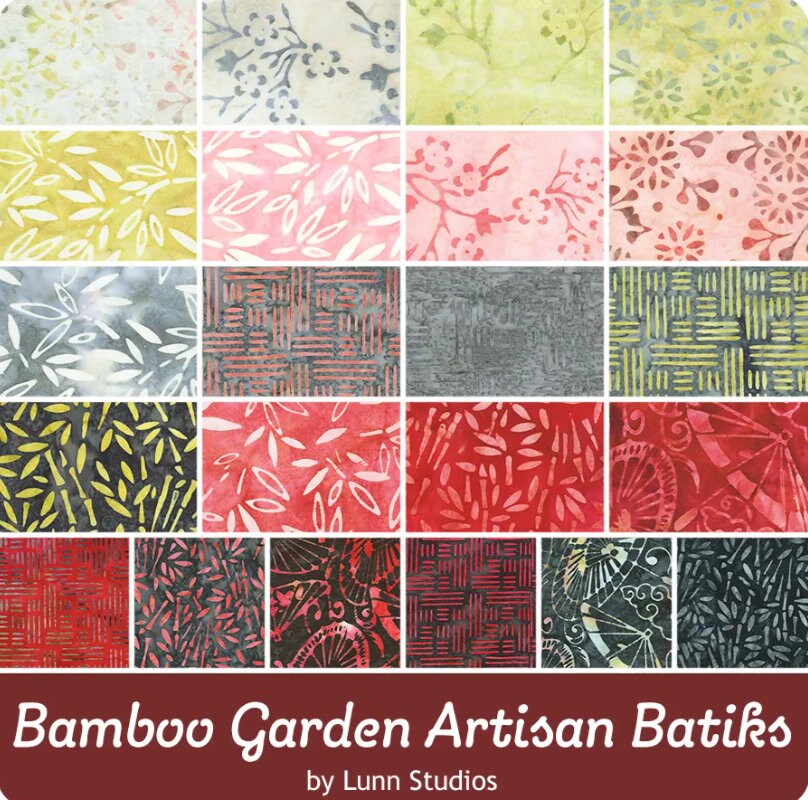 Bamboo Garden Artisan Layer Cake 42/pkg. - Lunn Studios - Robert Kaufman Fabrics