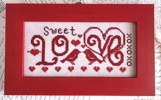 Sweet Love Cross Stitch Pattern - Luminous Fiber Arts