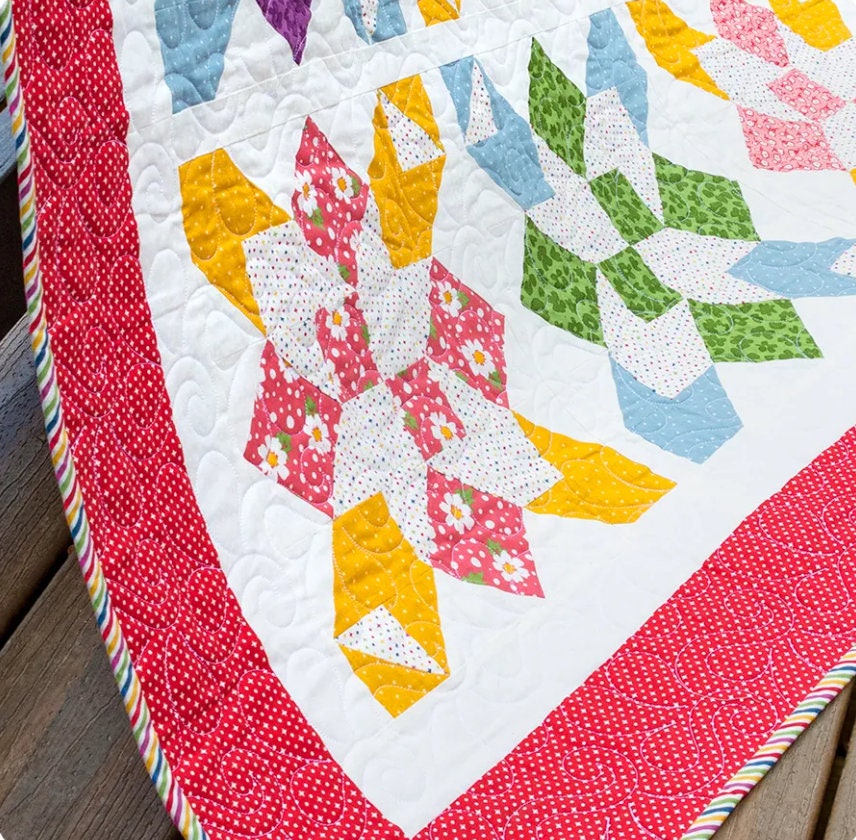 Painted Meadow Quilt Pattern - Krystal Stahl - It's Sew Emma
