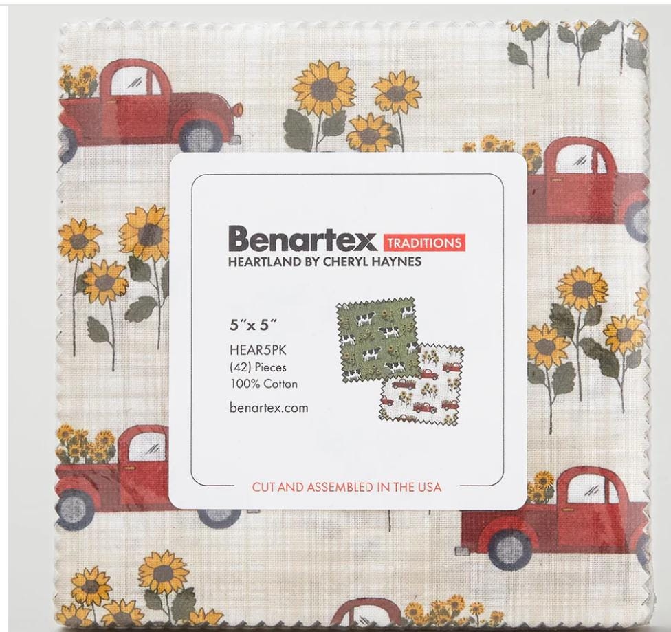 Heartland Charm Pack – Cheryl Haynes - Benartex