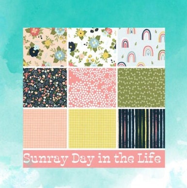 Sunray Day in the Life Fat Quarter Bundle 9/pkg. - Echo Park - Riley Blake Designs
