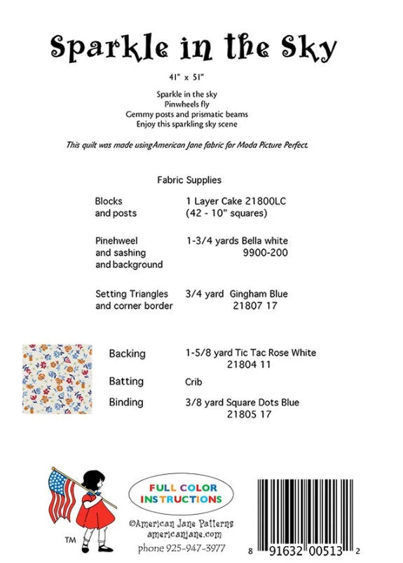 Sparkle in the Sky Quilt Pattern - American Jane