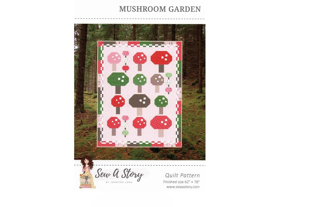Mushroom Garden Quilt Pattern - Sew a Story
