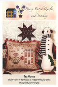 Tea House Cross Stitch Pattern - Pansy Patch Quilts and Stitchery