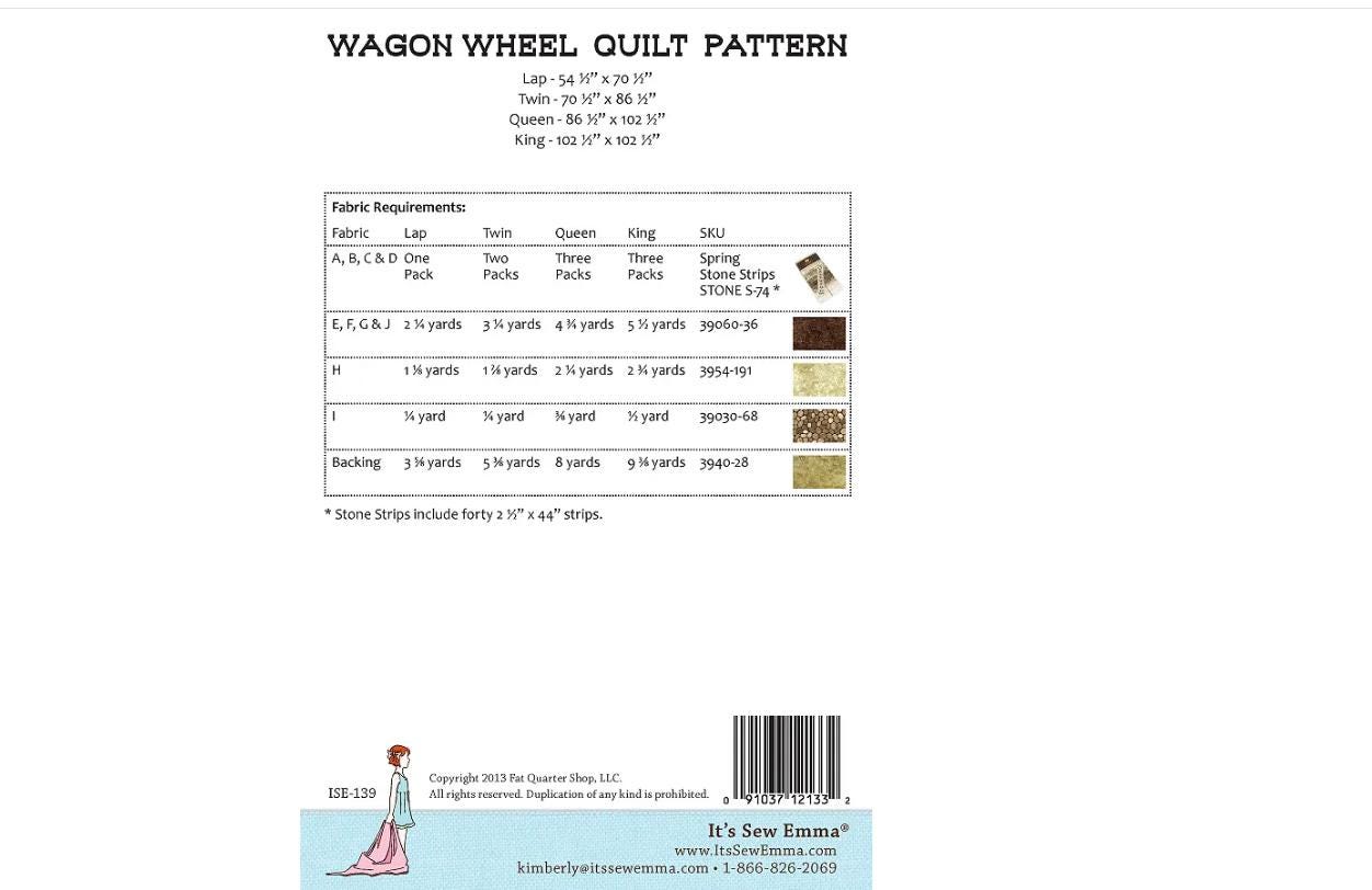 Wagon Wheel Quilt Pattern - It's Sew Emma