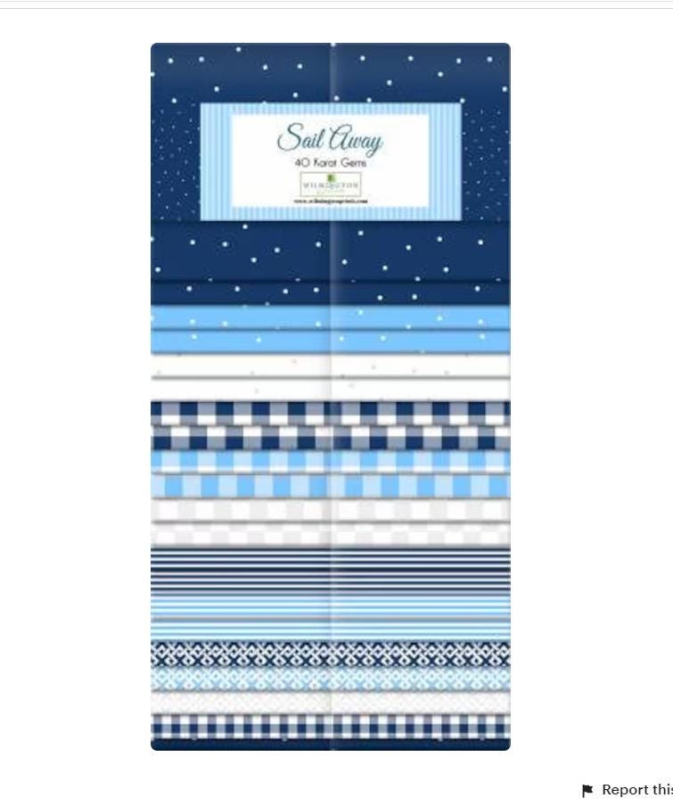 Sail Away Jelly Roll - Wilmington Prints