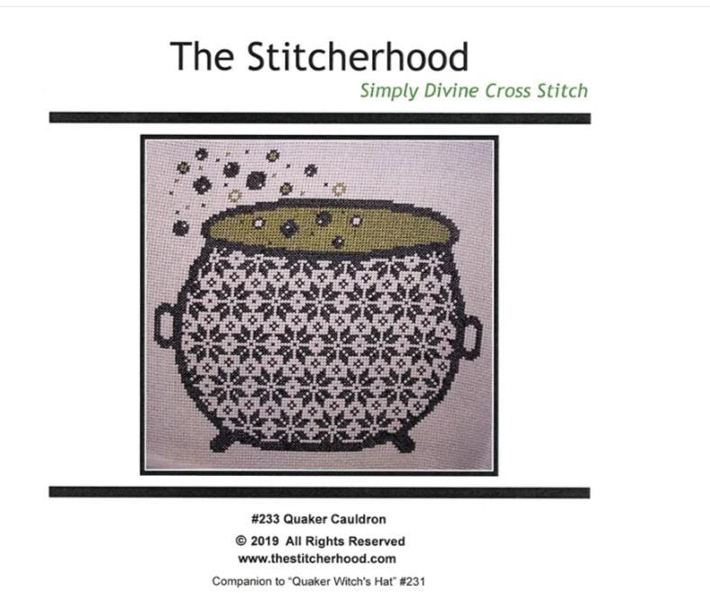 Quaker Cauldron Cross Stitch Pattern - The Stitcherhood