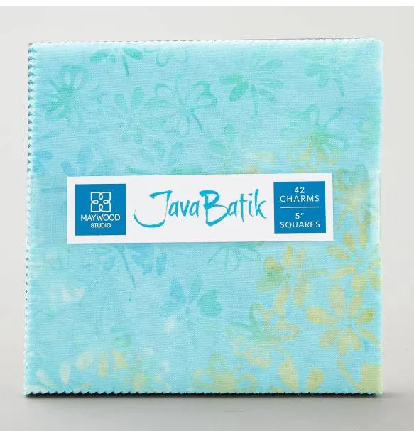 Java Batiks Turquoise Charm Pack 42 pcs. — Maywood Studio