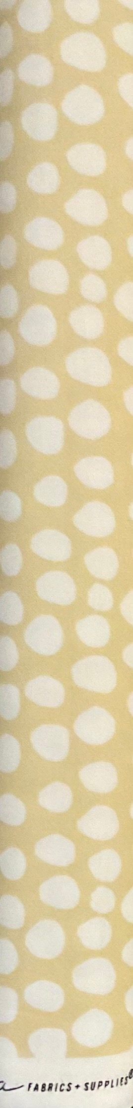 Little Ducklings Mustard Egg Spot – Pastel Blender Dot by Paper + Cloth for Moda Fabricsrics