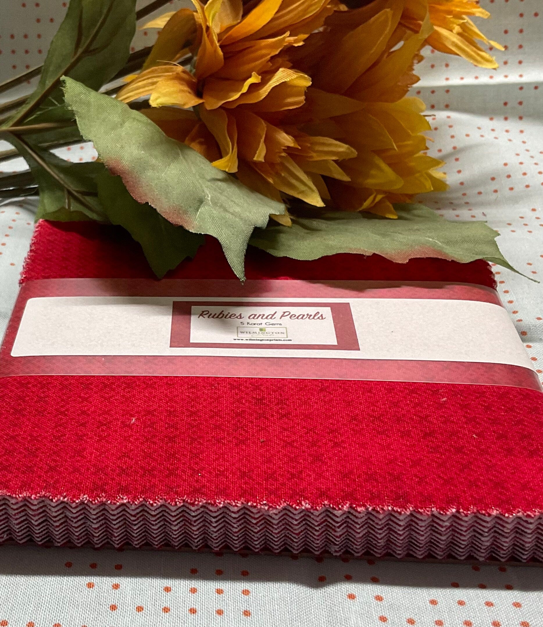 Essentials Rubies and Pearls Charm Pack -Wilmington Prints