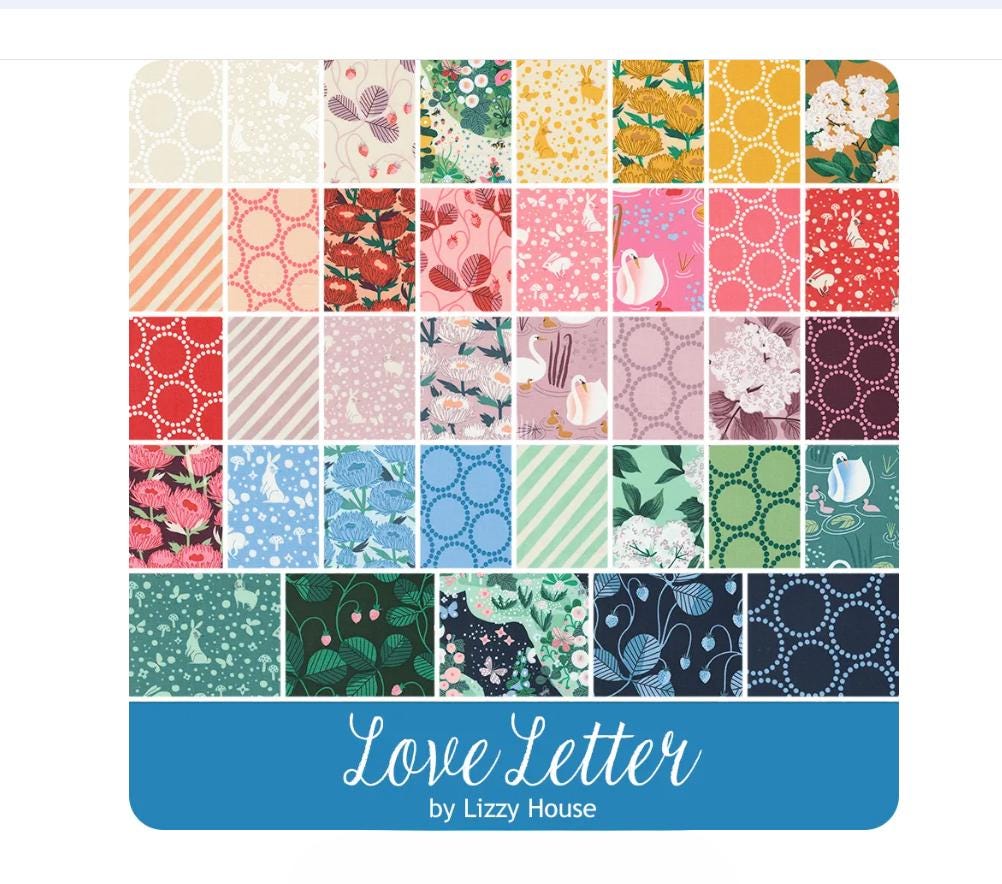 Love Letter Jelly Roll  - Lizzy House - Moda Fabrics
