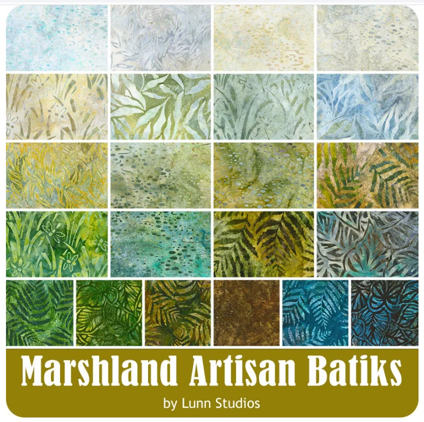 Marshland Artisan Batiks Charm Pack - Lunn Studios - Robert Kaufman Fabrics