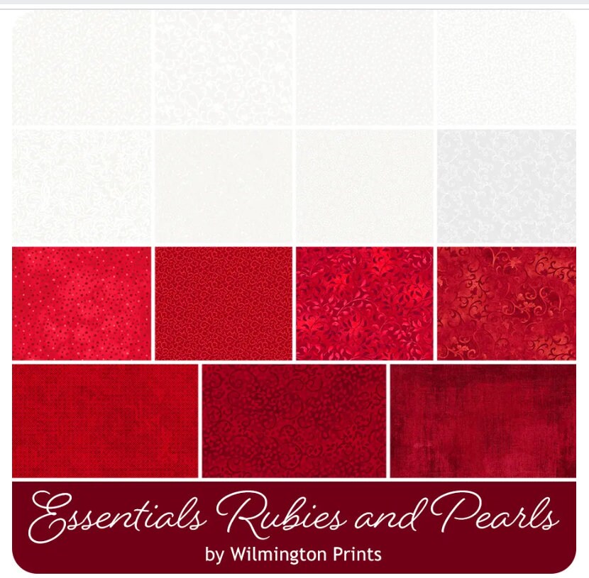 Essentials Rubies and Pearls Charm Pack -Wilmington Prints