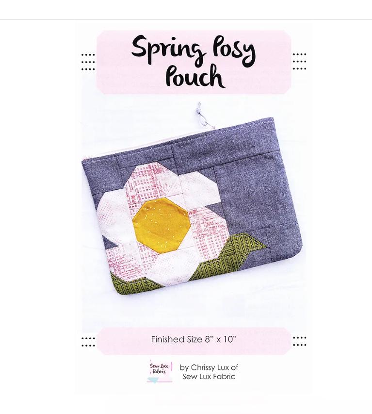 Spring Posy Pouch Sewing Pattern  - Sew Lux Fabric