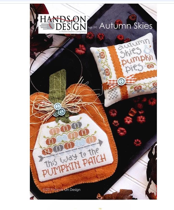 Autumn Skies Cross Stitch Pattern - Hands On Designs