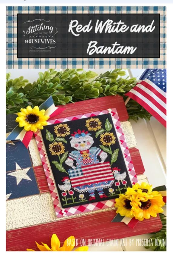 Red White and Bantam Cross Stitch Pattern - Stitching with Housewives