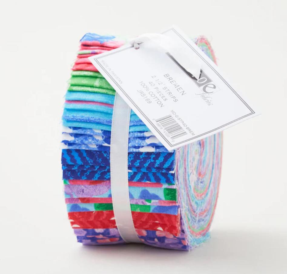 Bremen Jelly Roll - 40 Precut Strips - Fabric Editions